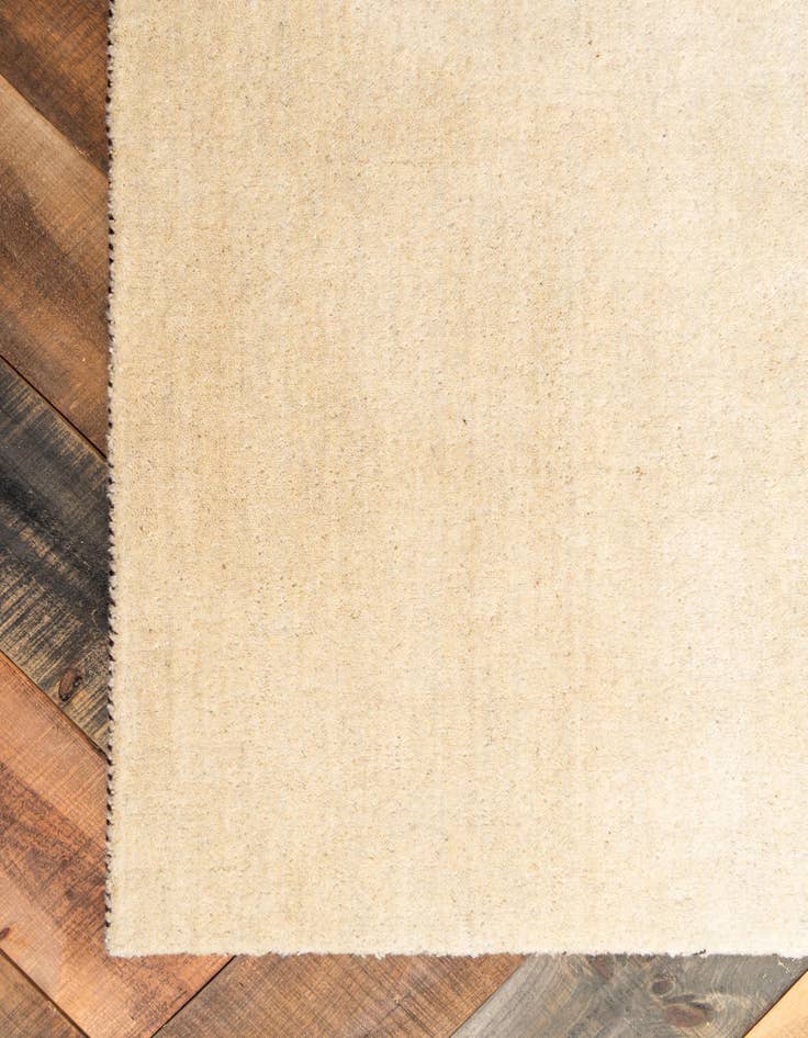 Detail image of 9' 10 x 13' Hand Knotted Solid Gabbeh Wool Rug