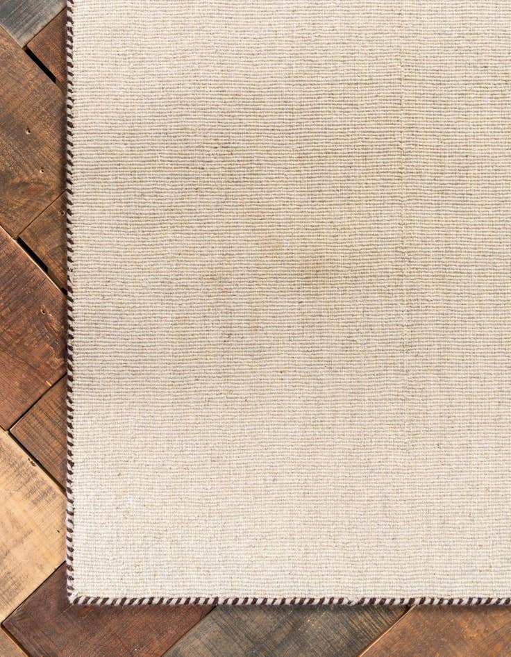 Detail image of 9' 10 x 13' Hand Knotted Solid Gabbeh Wool Rug