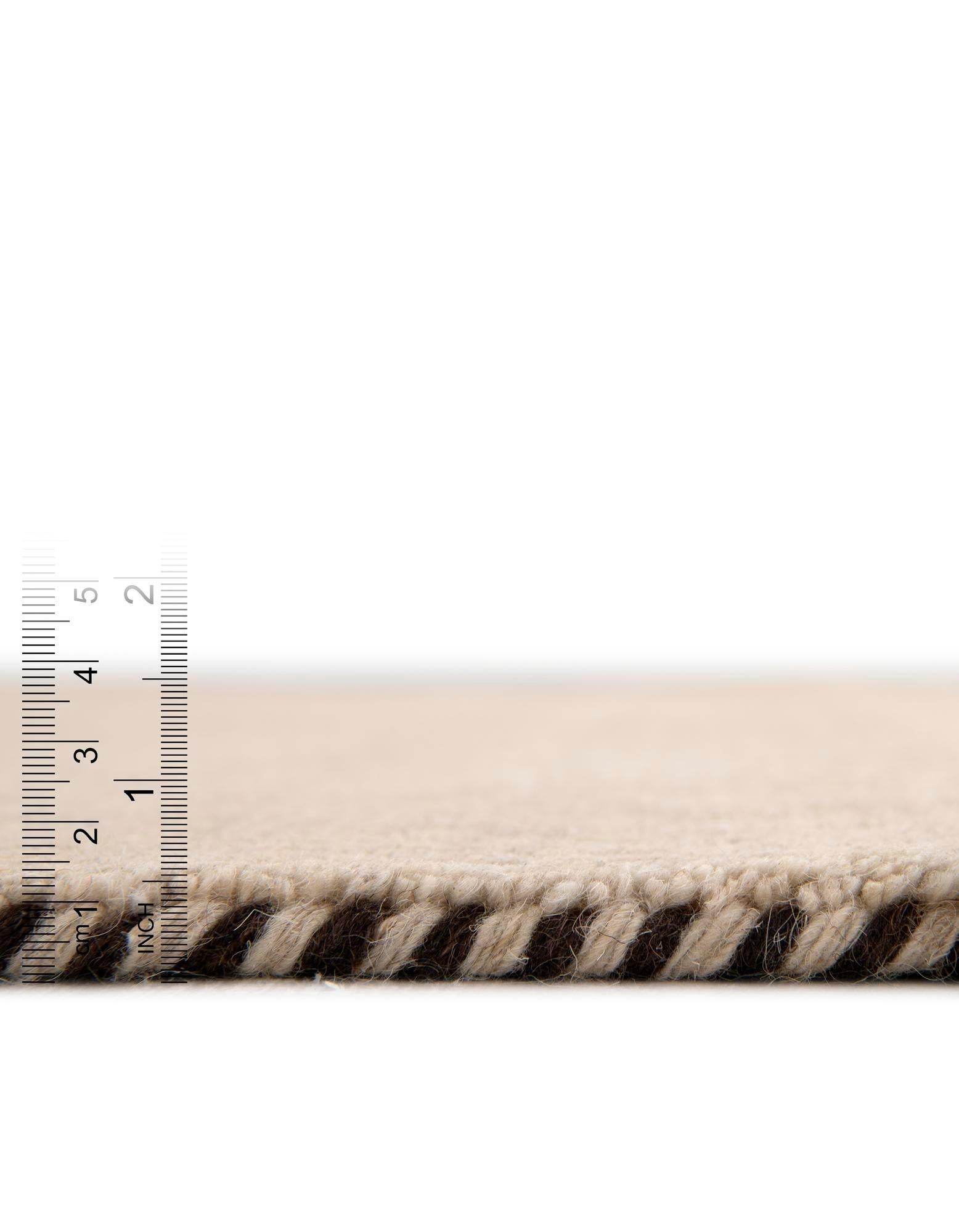 9' 10 x 13' Hand Knotted Solid Gabbeh Wool Rug
