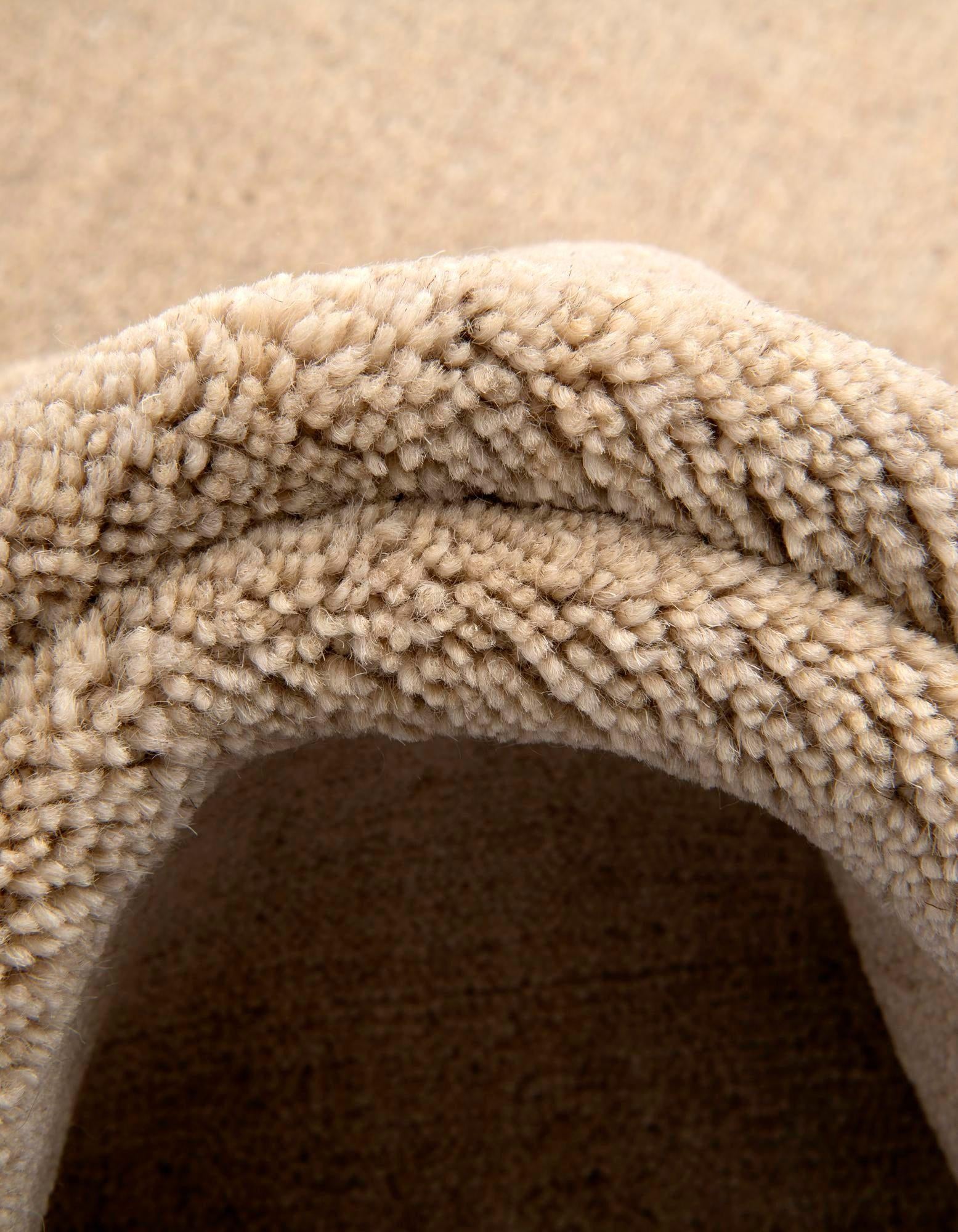 9' 10 x 13' Hand Knotted Solid Gabbeh Wool Rug