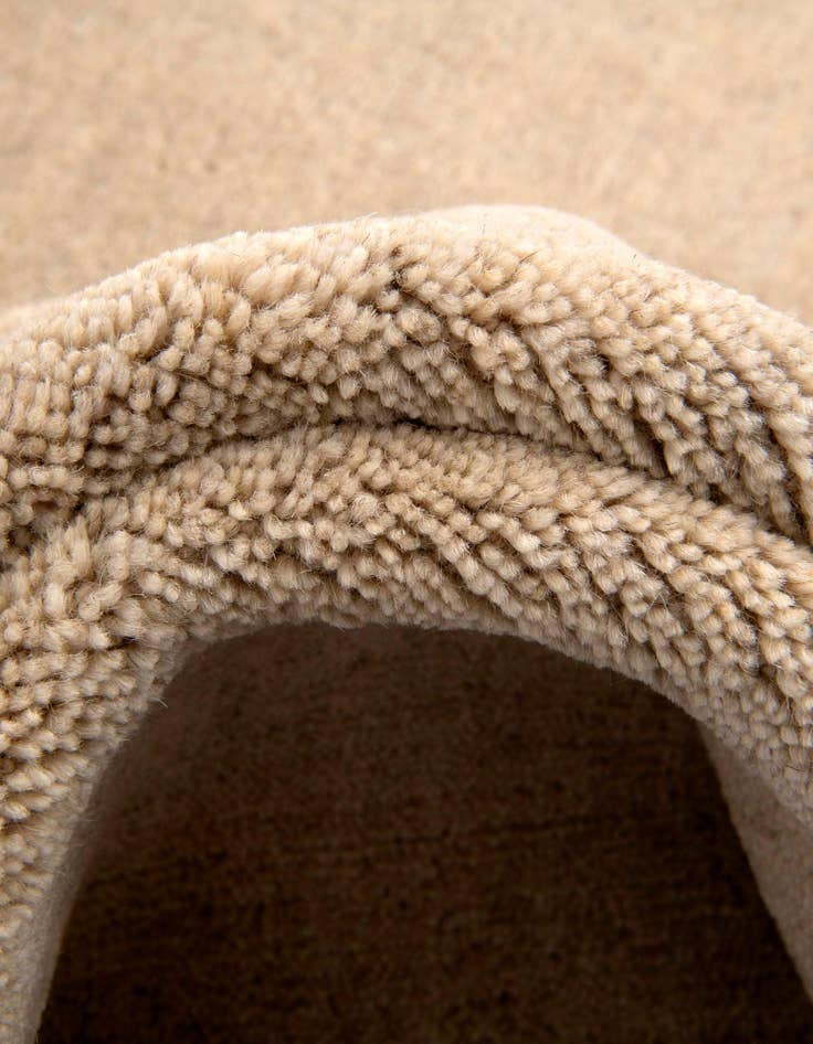 Detail image of 9' 10 x 13' Hand Knotted Solid Gabbeh Wool Rug