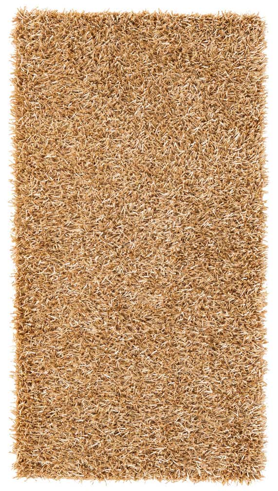 2' 7 x 4' 8 Hand Knotted Solid Shag Oriental Rug