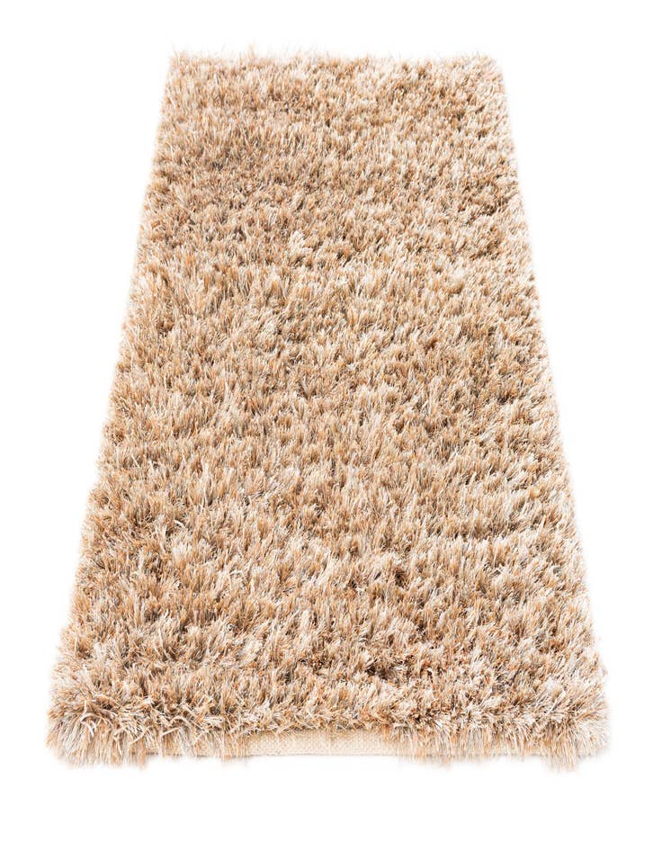 Detail image of 3' 1 x 5' 5  Hand Knotted Solid Shag Oriental Rug