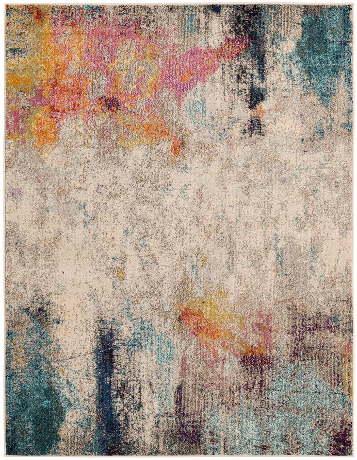 Detail image of 5' x 8' Washable Spectrum Rug