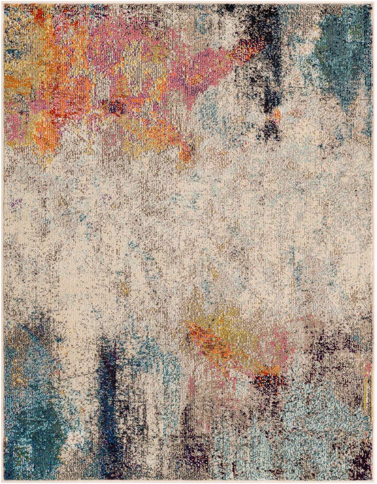 Detail image of 4' x 6' Washable Spectrum Rug