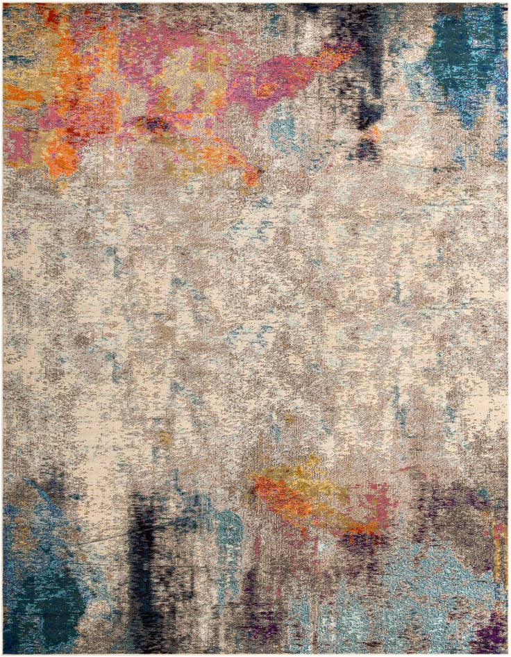 Detail image of 9' 10 x 13' Washable Spectrum Rug
