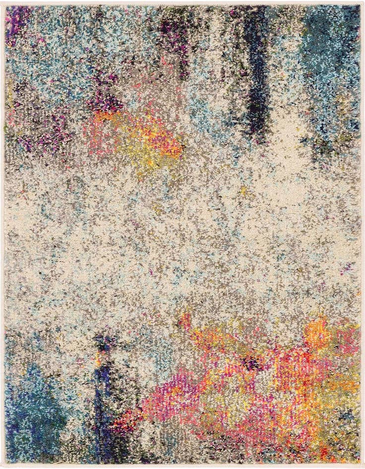 Detail image of 2' 2 x 3' Washable Spectrum Rug