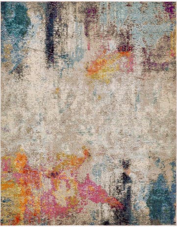 Beige Washable Spectrum Rug