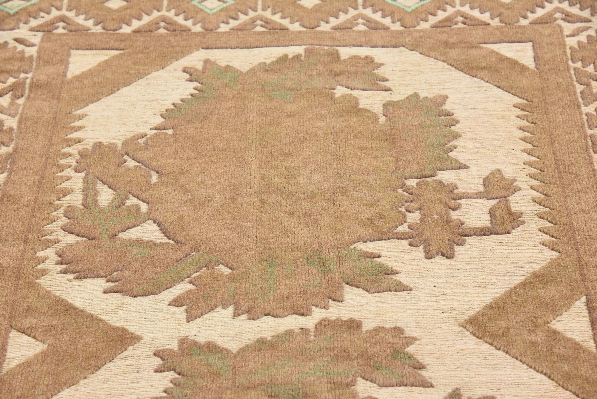 4' x 5' 9 Hand Woven Sumak Wool Rug