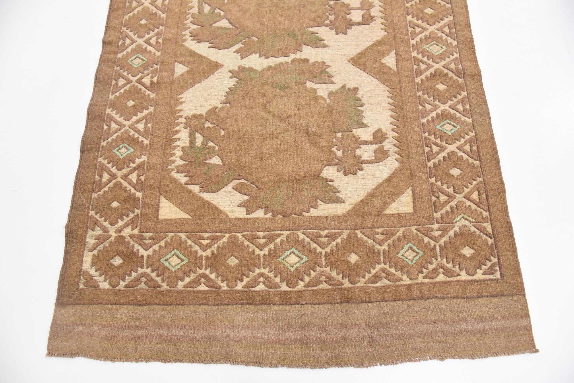 4' x 5' 9 Hand Woven Sumak Wool Rug