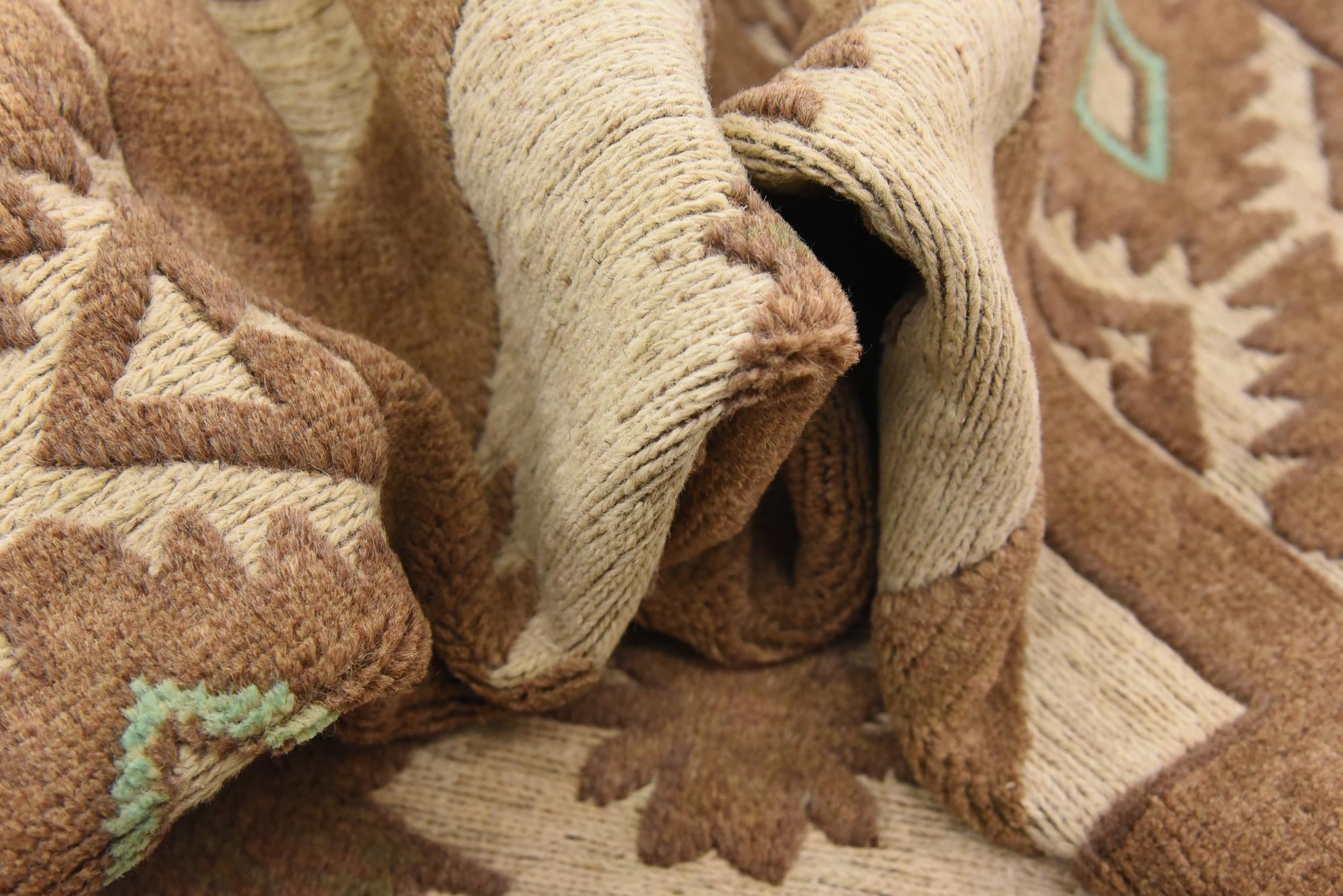 4' x 5' 9 Hand Woven Sumak Wool Rug