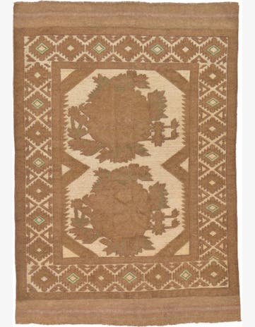 4' x 5' 9 Hand Woven Sumak Wool Rug