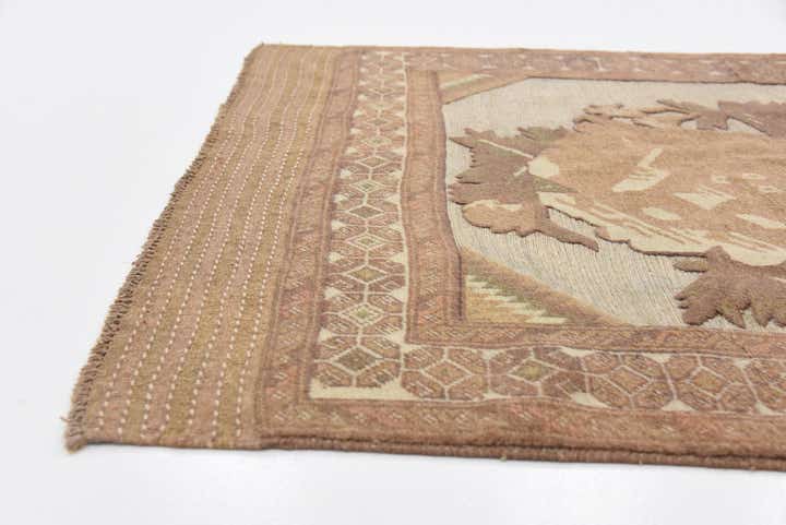 4' x 5' 9 Hand Woven Sumak Wool Rug