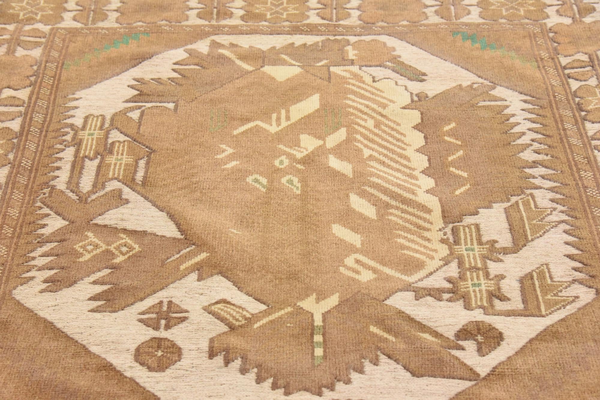 4' 3 x 6' 6 Hand Woven Sumak Wool Rug