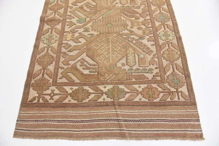 4' 2 x 6' Hand Woven Sumak Wool Rug