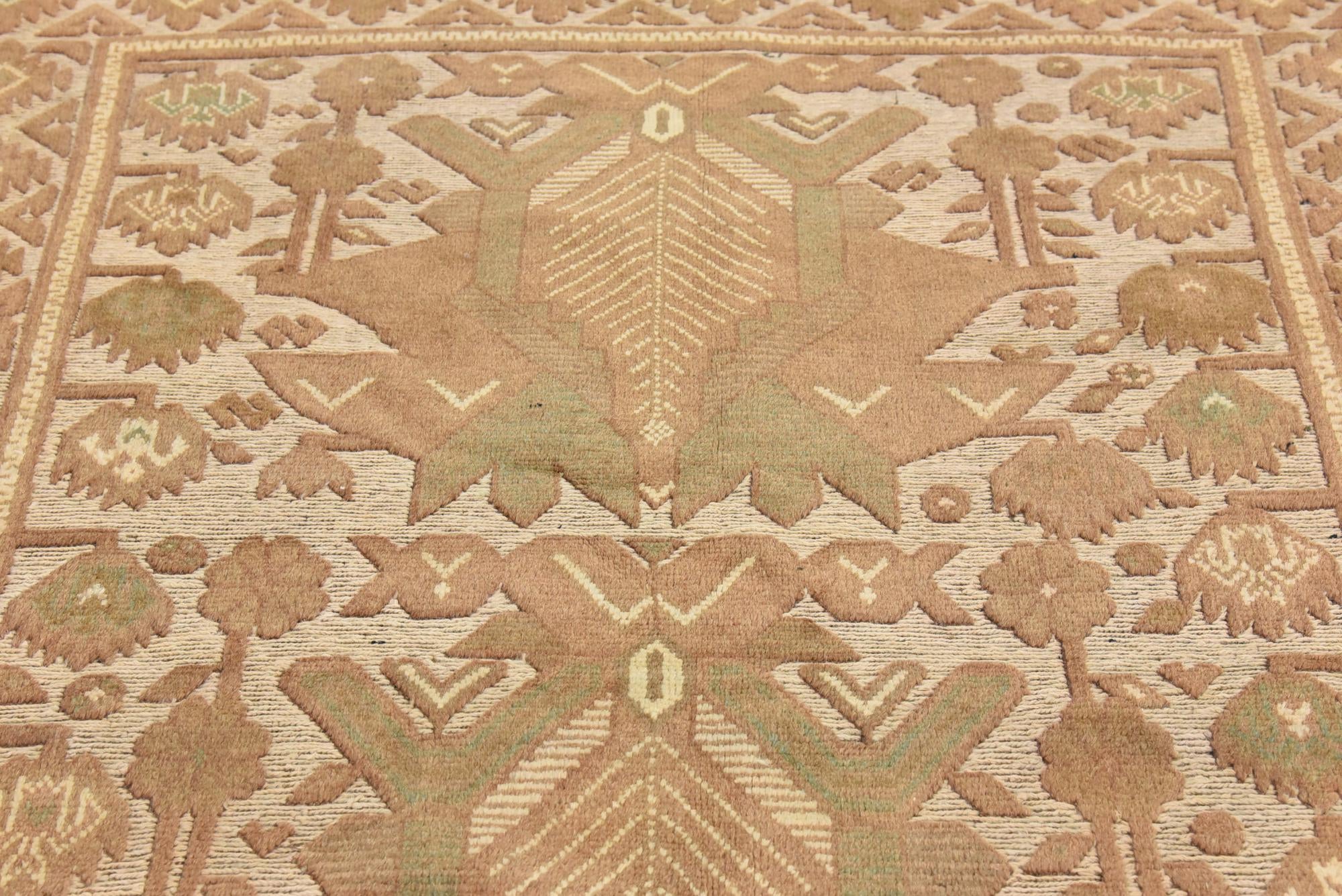 4' x 5' 9 Hand Woven Sumak Wool Rug