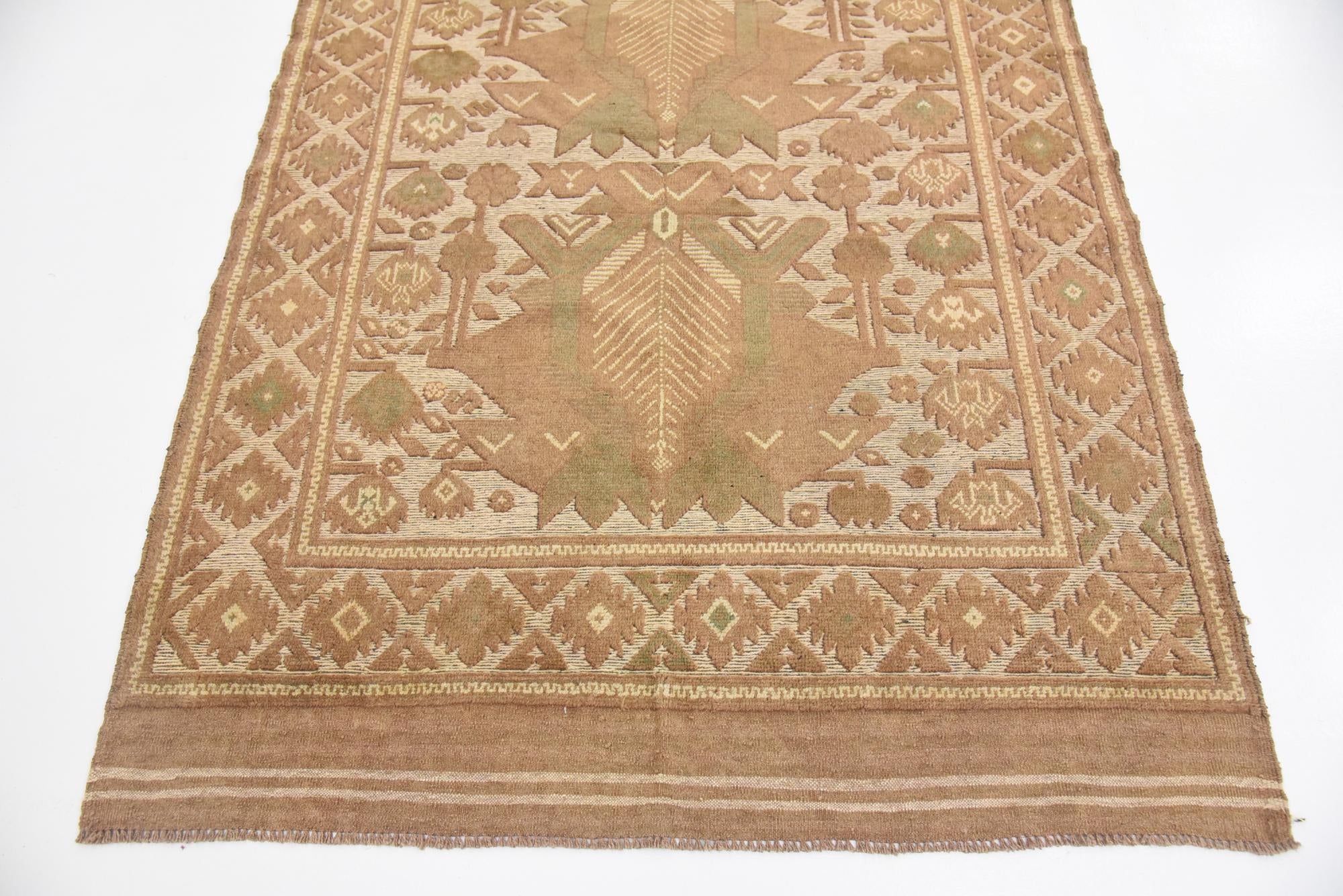 4' x 5' 9 Hand Woven Sumak Wool Rug