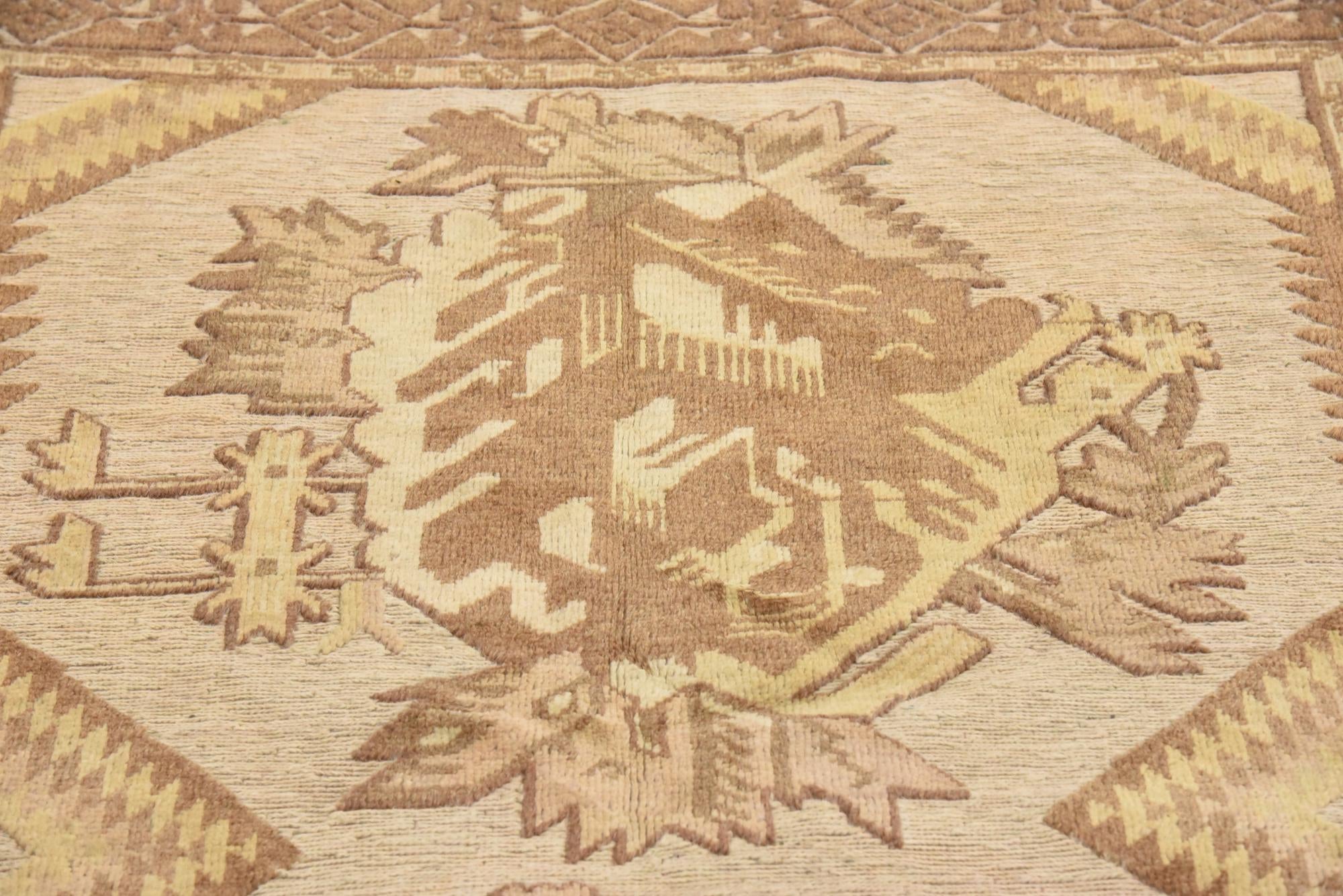 4' x 6' 3 Hand Woven Sumak Wool Rug