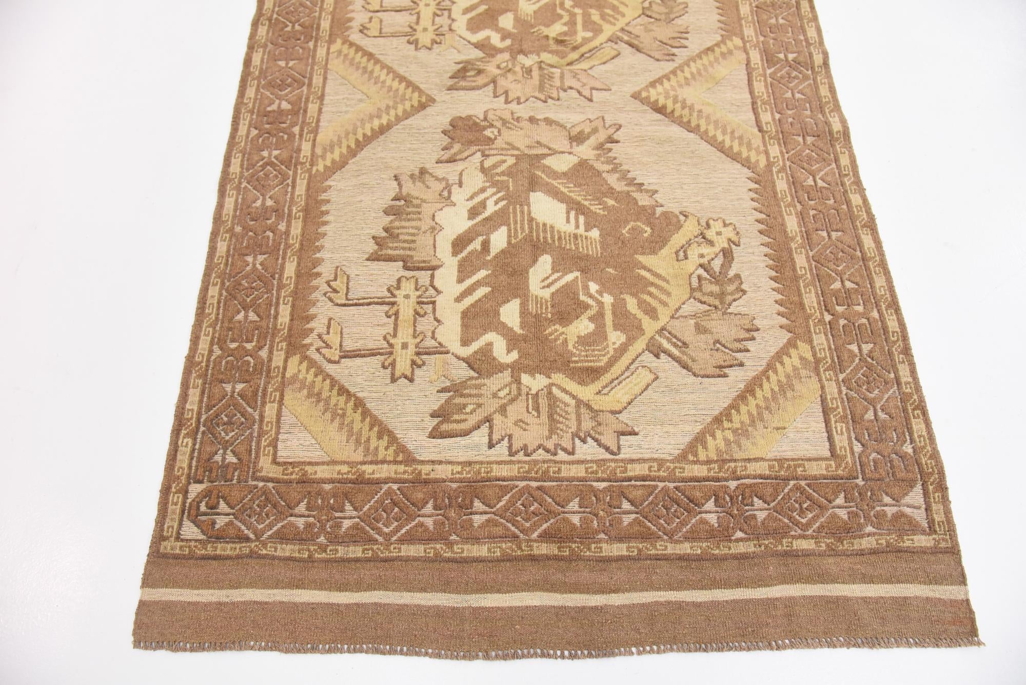 4' x 6' 3 Hand Woven Sumak Wool Rug