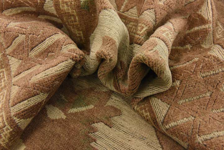 4' 3 x 6' 5 Hand Woven Sumak Wool Rug