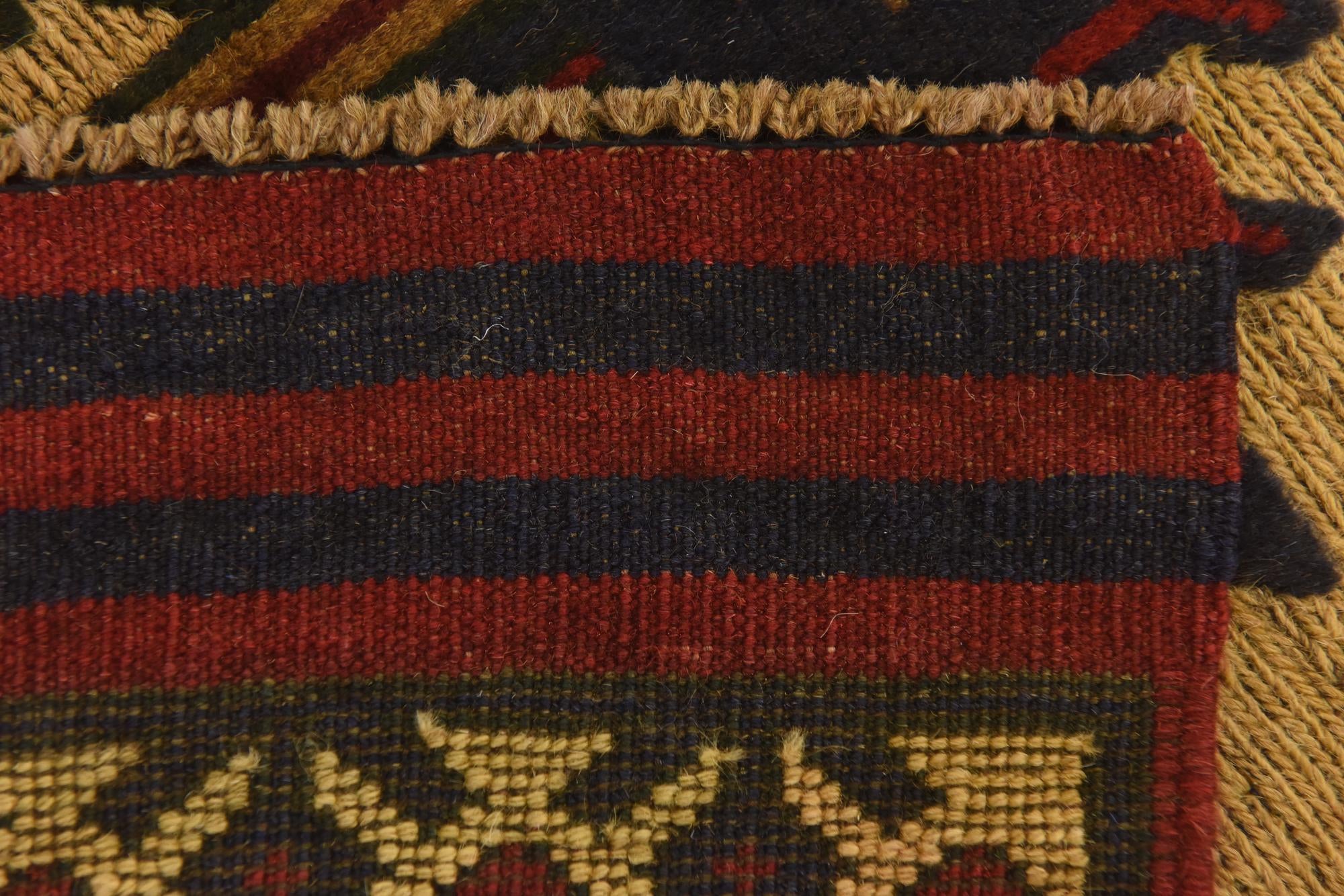 2' 9 x 4' 6 Hand Knotted Sumak Wool Rug
