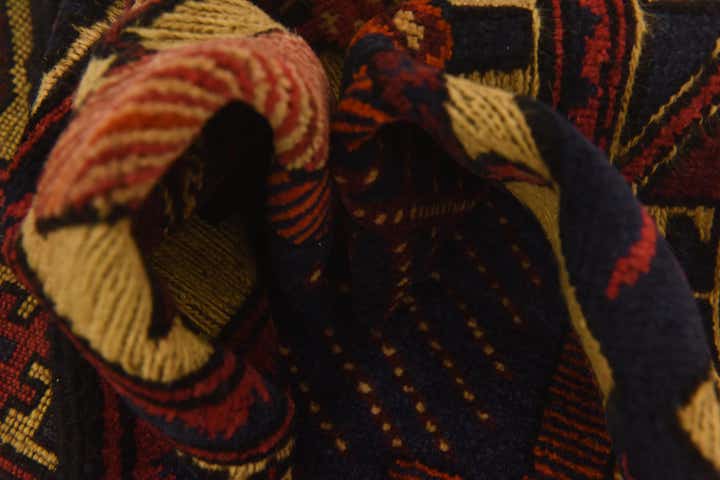 3' x 4' 8 Hand Knotted Sumak Wool Rug