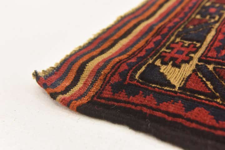 3' x 4' 8 Hand Knotted Sumak Wool Rug