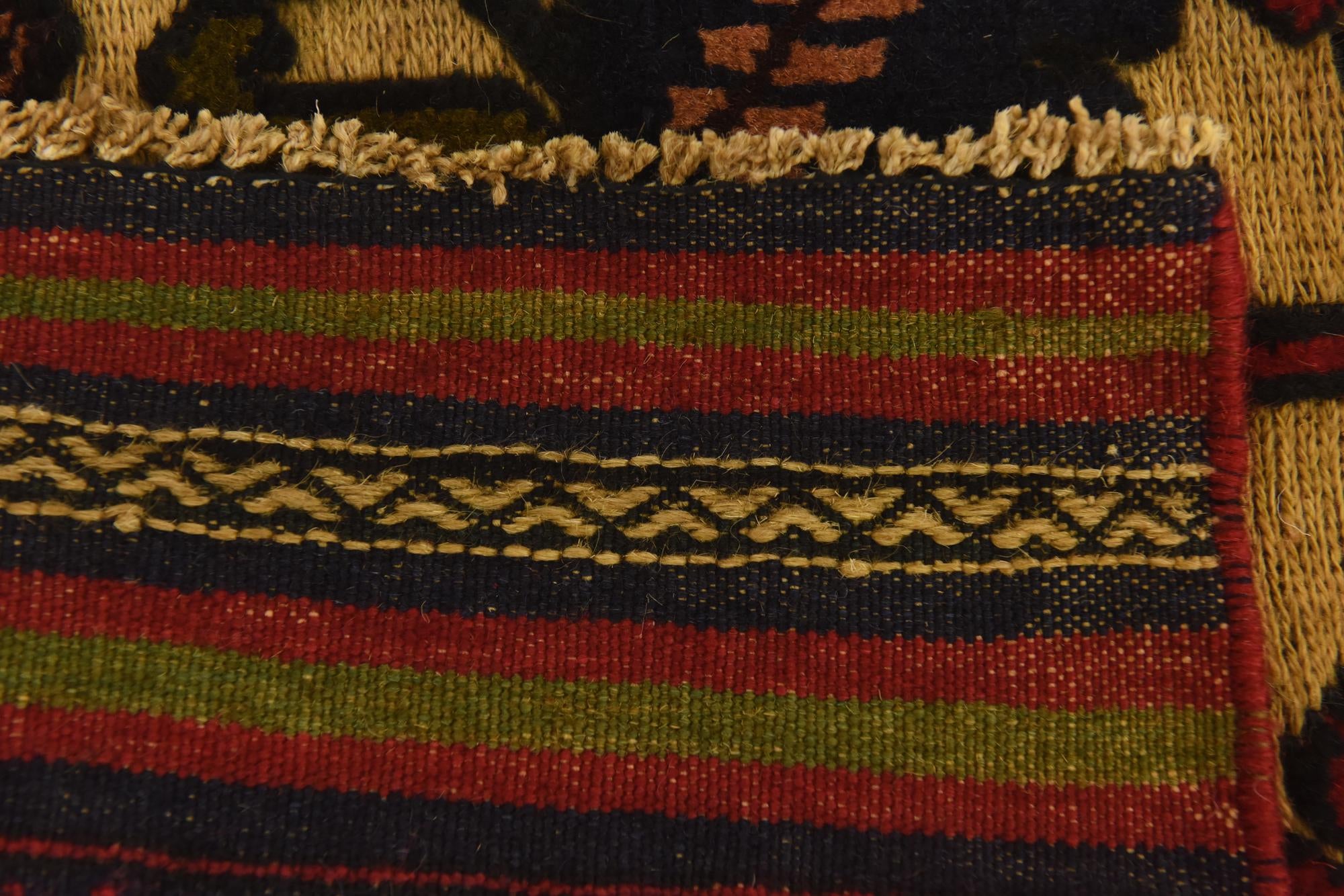 2' 8 x 4' 7 Hand Knotted Sumak Wool Rug