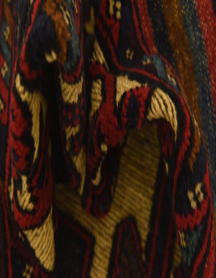 Detail image of 2' 10 x 4' 4  Hand Knotted Sumak Wool Rug