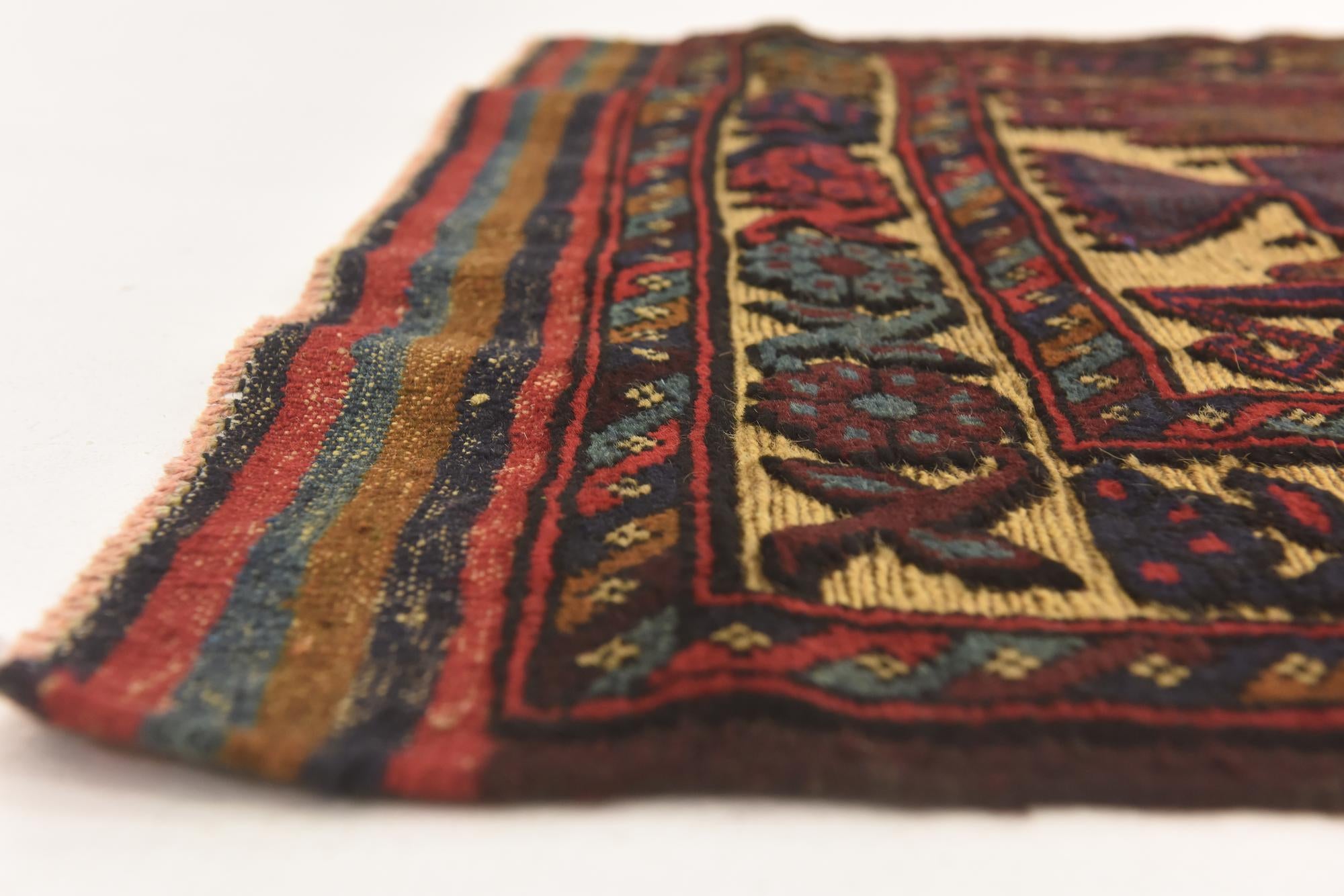 2' 10 x 4' 4 Hand Knotted Sumak Wool Rug
