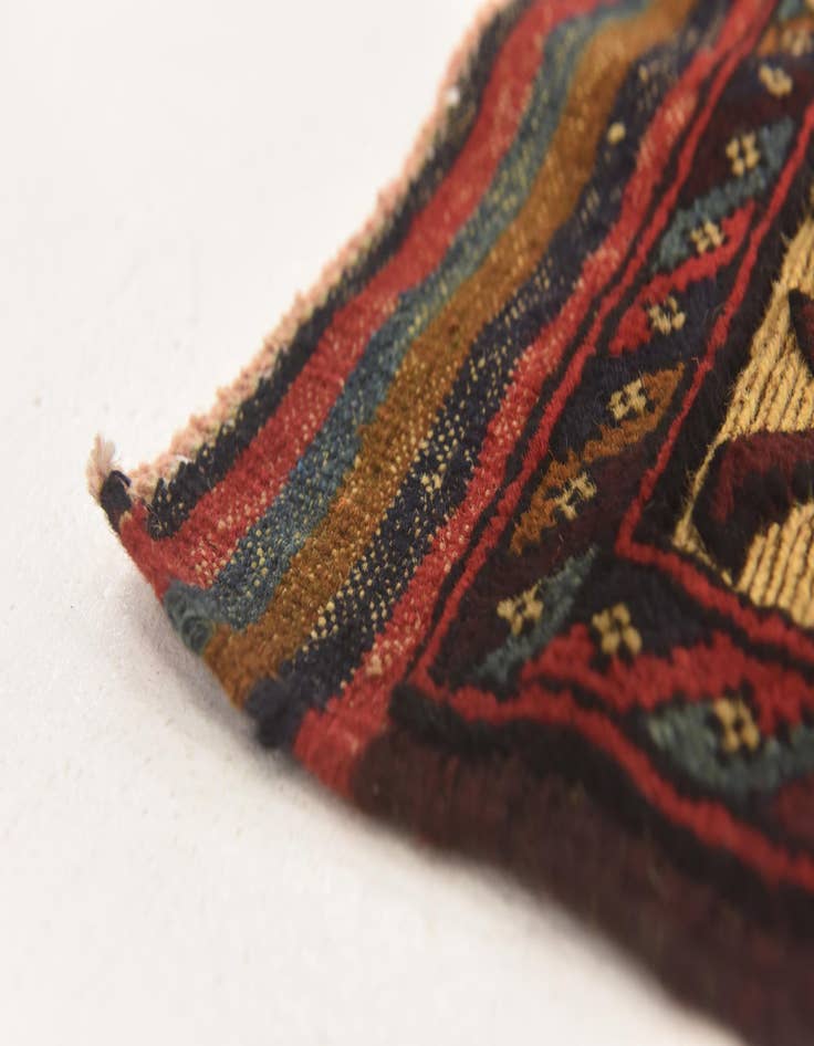 Detail image of 2' 10 x 4' 4  Hand Knotted Sumak Wool Rug