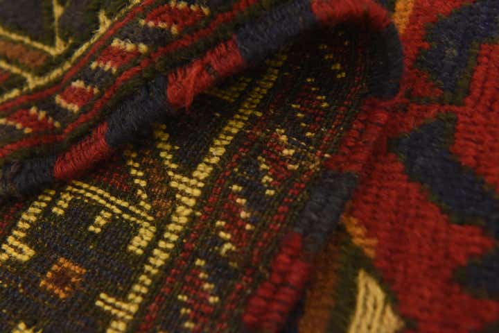 90cm x 145cm anudado a mano Sumak Alfombra Lana