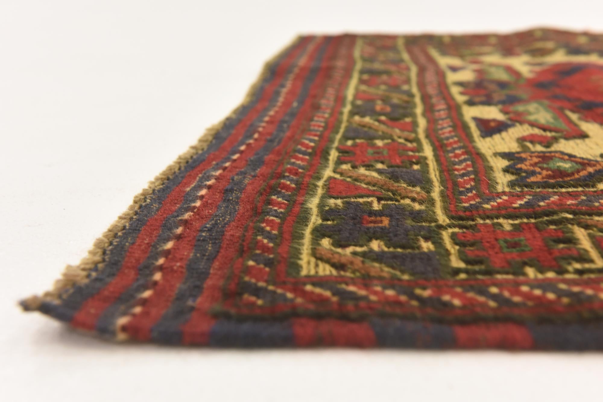 2' 11 x 4' 9 Hand Knotted Sumak Wool Rug
