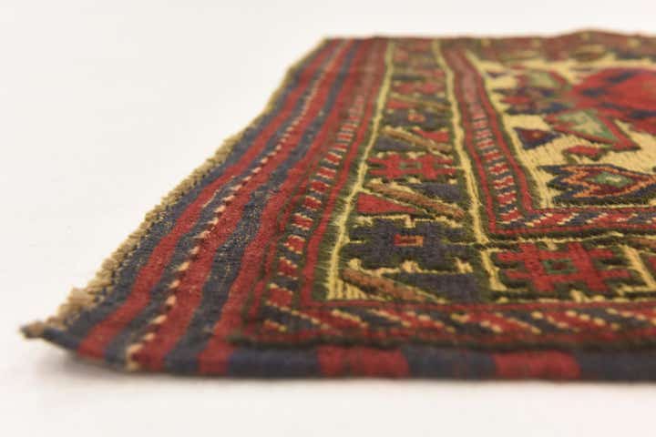 90cm x 145cm anudado a mano Sumak Alfombra Lana