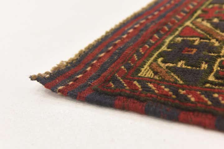 90cm x 145cm anudado a mano Sumak Alfombra Lana