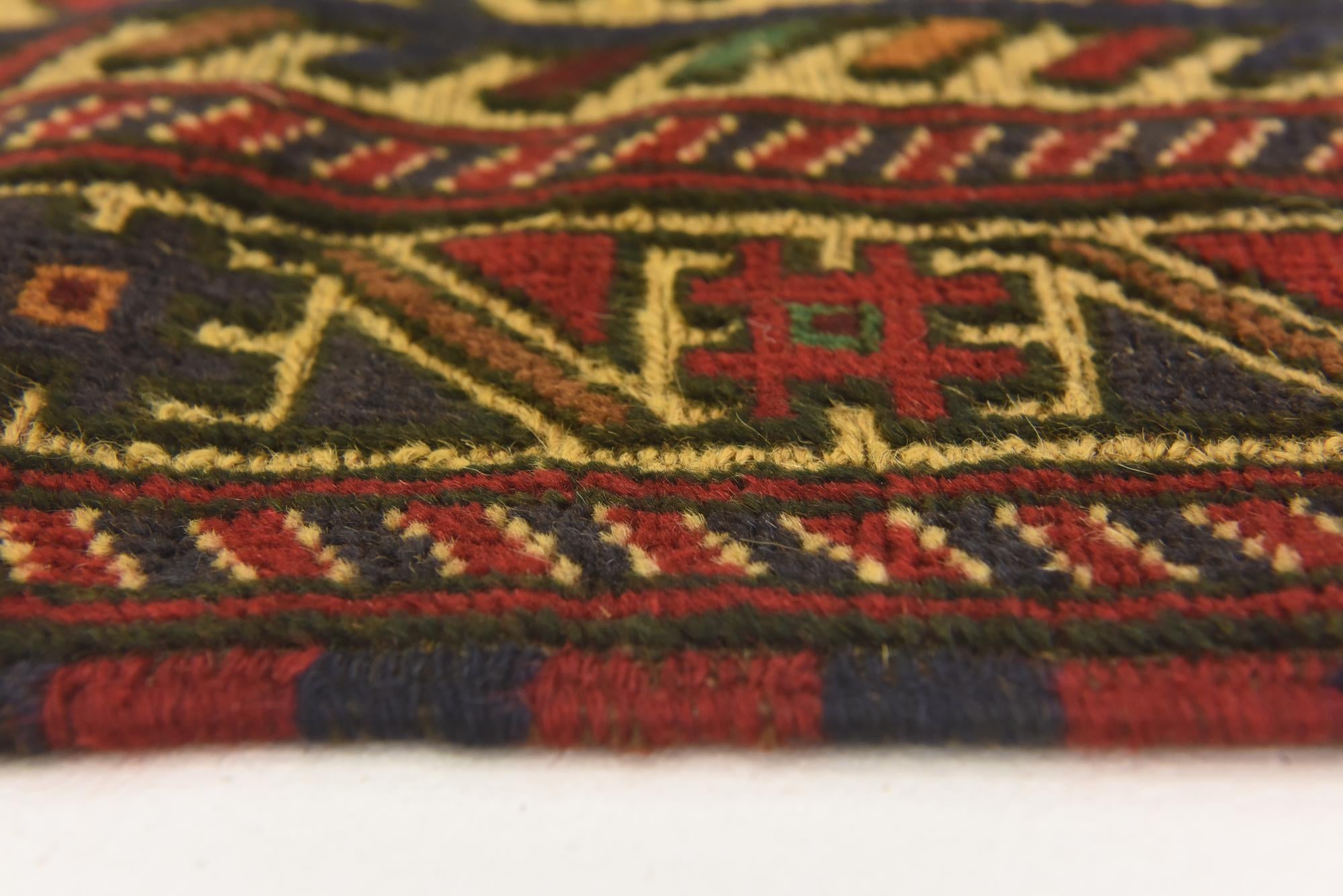 2' 11 x 4' 9 Hand Knotted Sumak Wool Rug