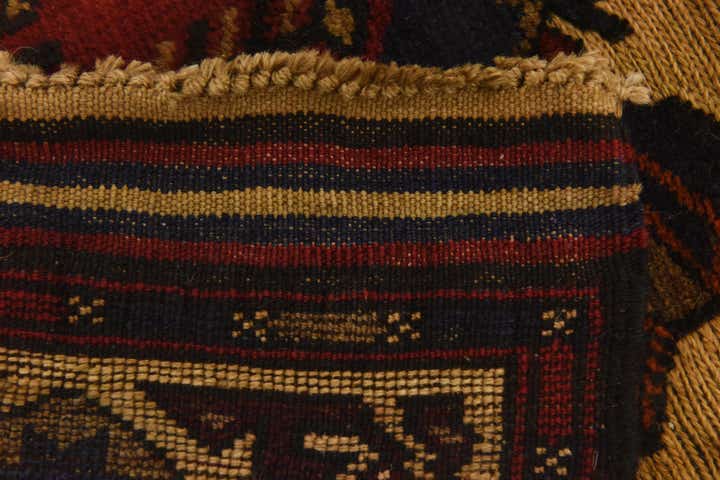 3' 2 x 4' 8 Hand Knotted Sumak Wool Rug