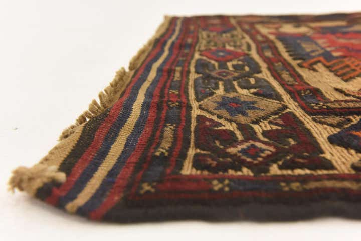 3' 2 x 4' 8 Hand Knotted Sumak Wool Rug