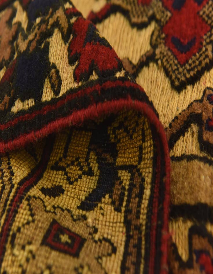 Detail image of 3' 1 x 4' 5  Hand Knotted Sumak Wool Rug