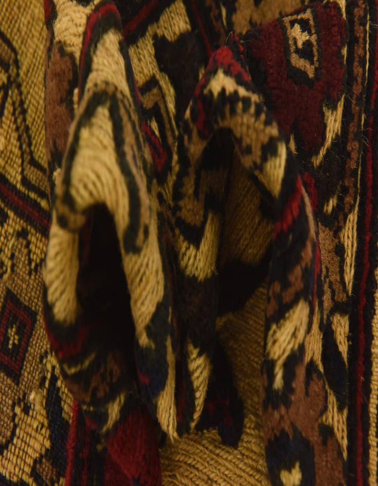 Detail image of 3' 1 x 4' 5  Hand Knotted Sumak Wool Rug