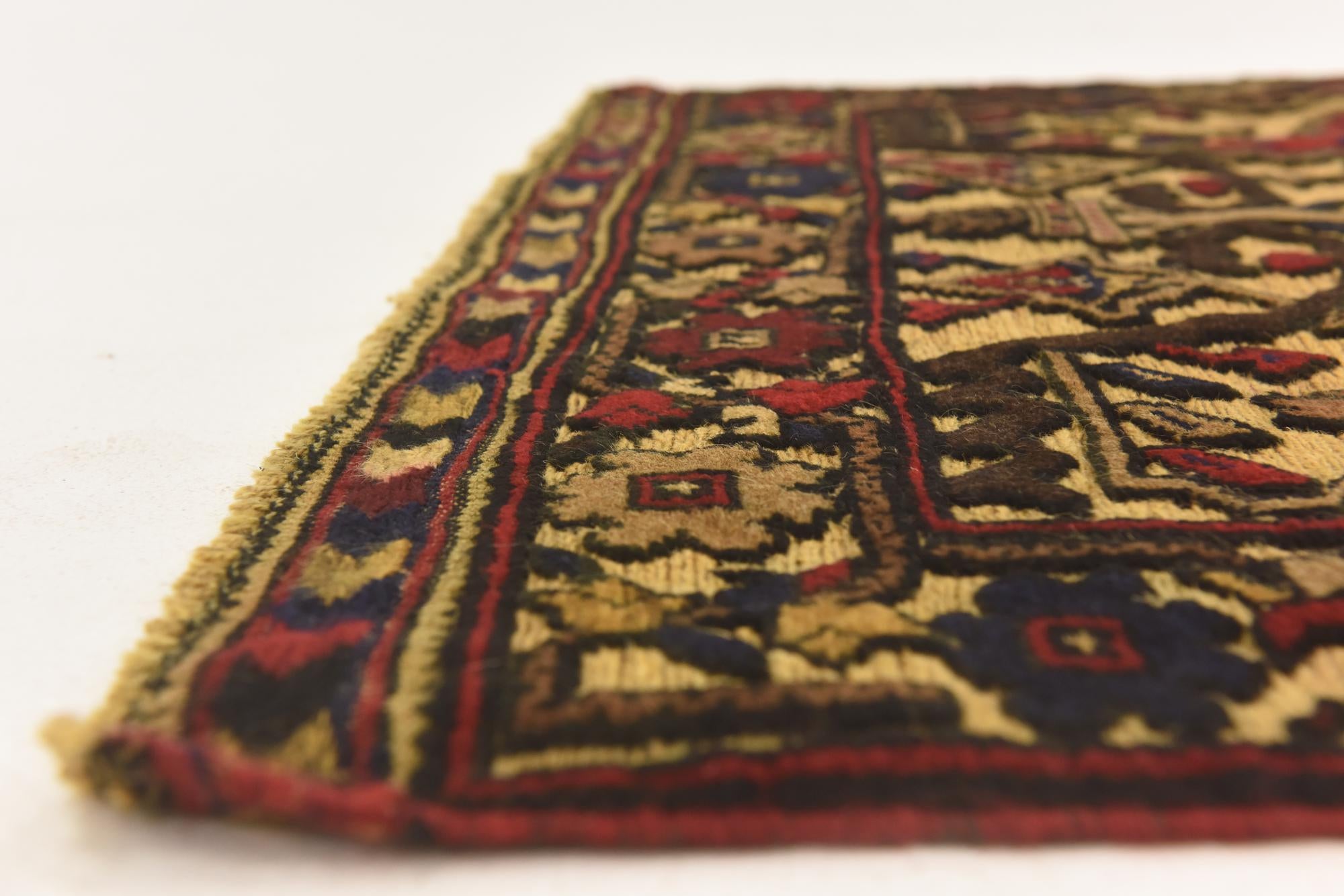 3' 1 x 4' 5 Hand Knotted Sumak Wool Rug
