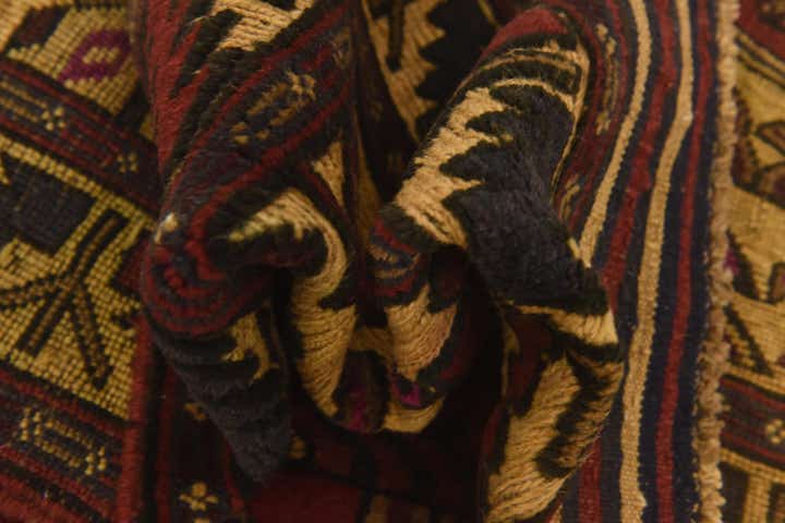 3' 1 x 4' 9 Hand Knotted Sumak Wool Rug