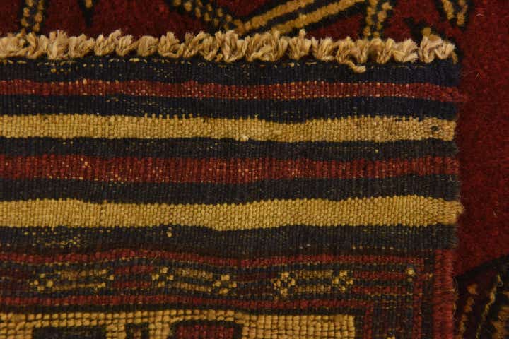 3' 1 x 4' 9 Hand Knotted Sumak Wool Rug