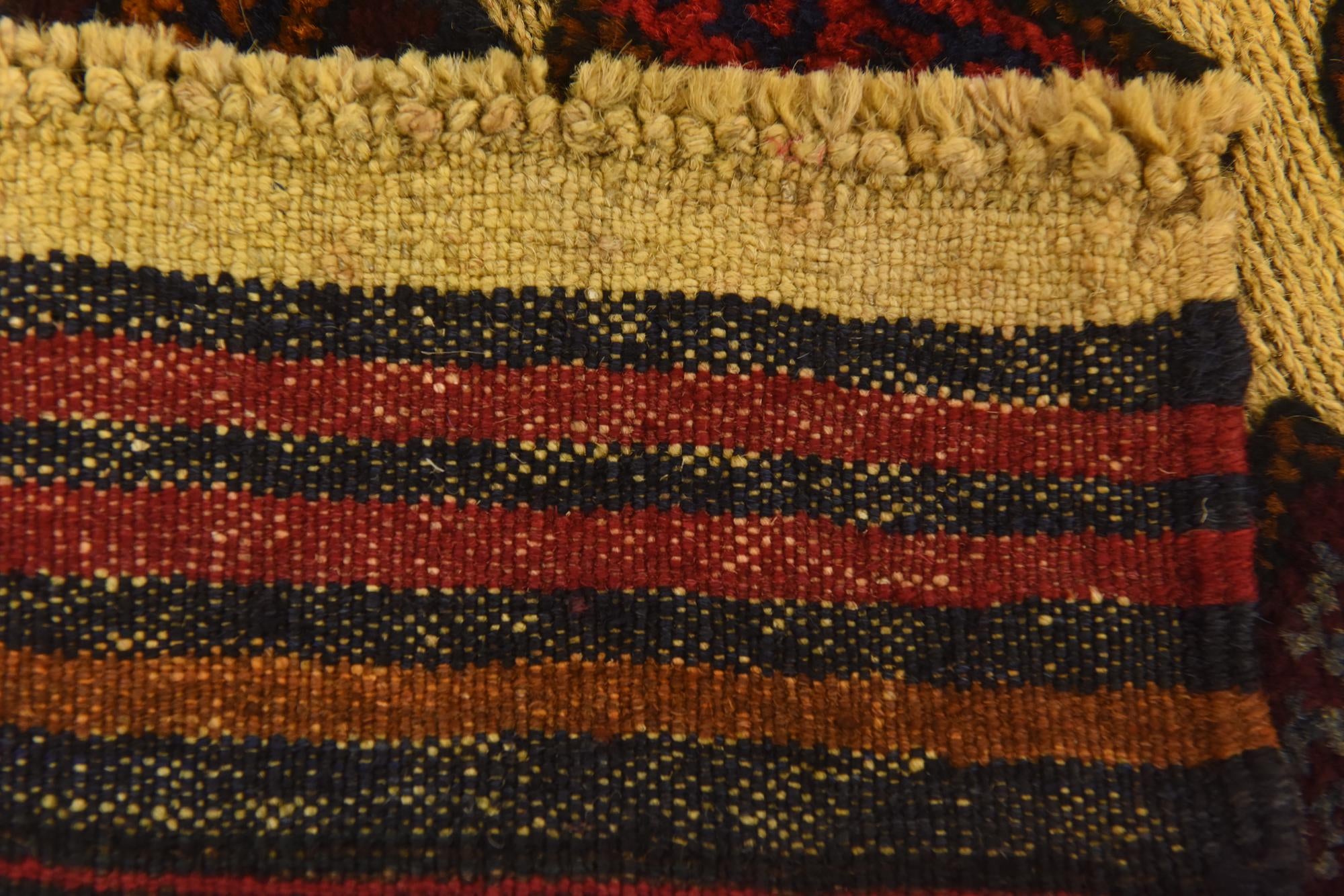 3' 1 x 4' 4 Hand Knotted Sumak Wool Rug