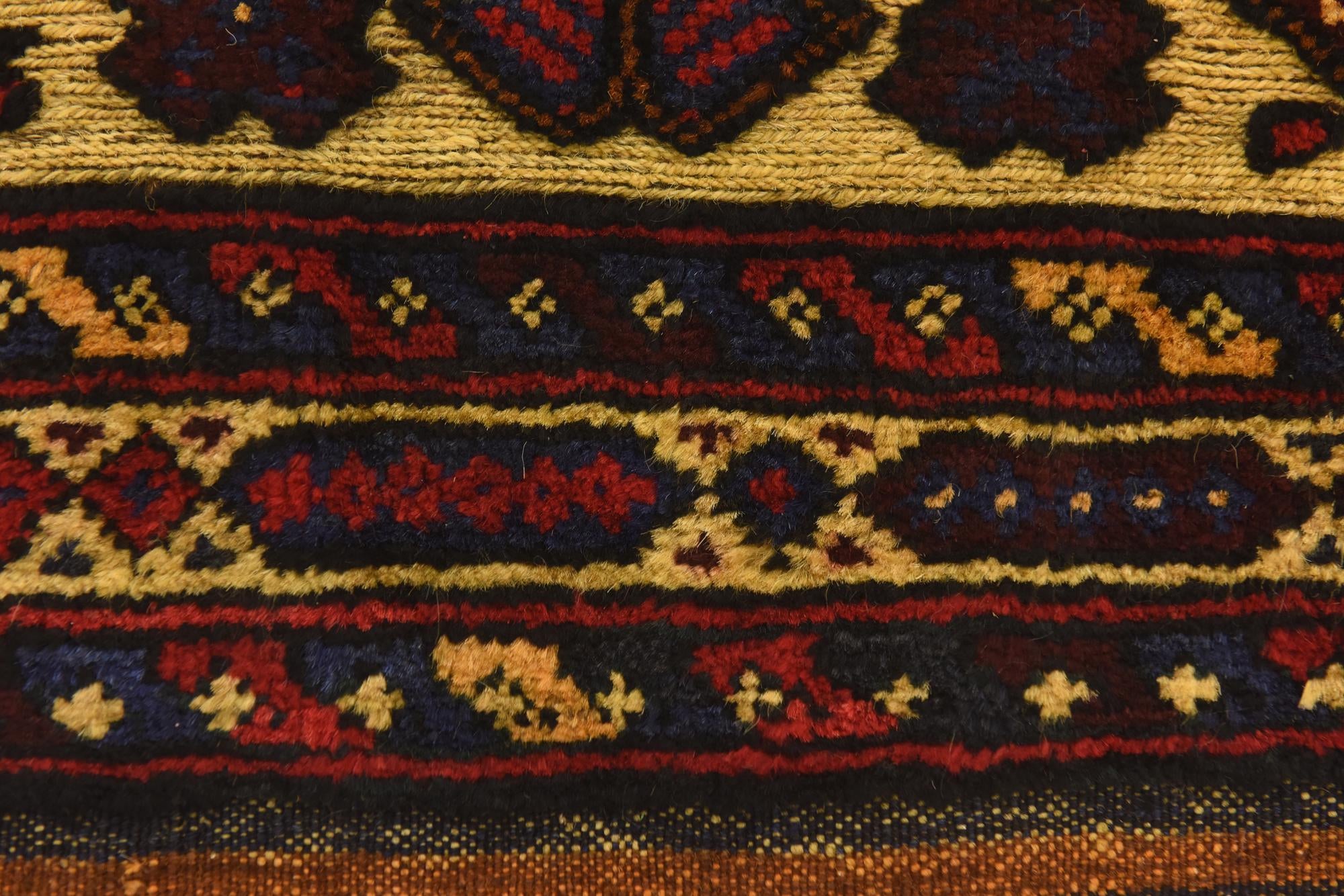 3' 1 x 4' 4 Hand Knotted Sumak Wool Rug