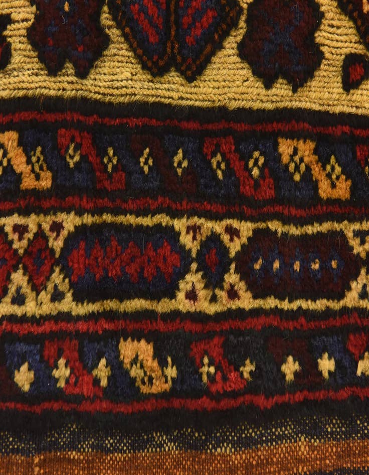 Detail image of 3' 1 x 4' 4  Hand Knotted Sumak Wool Rug