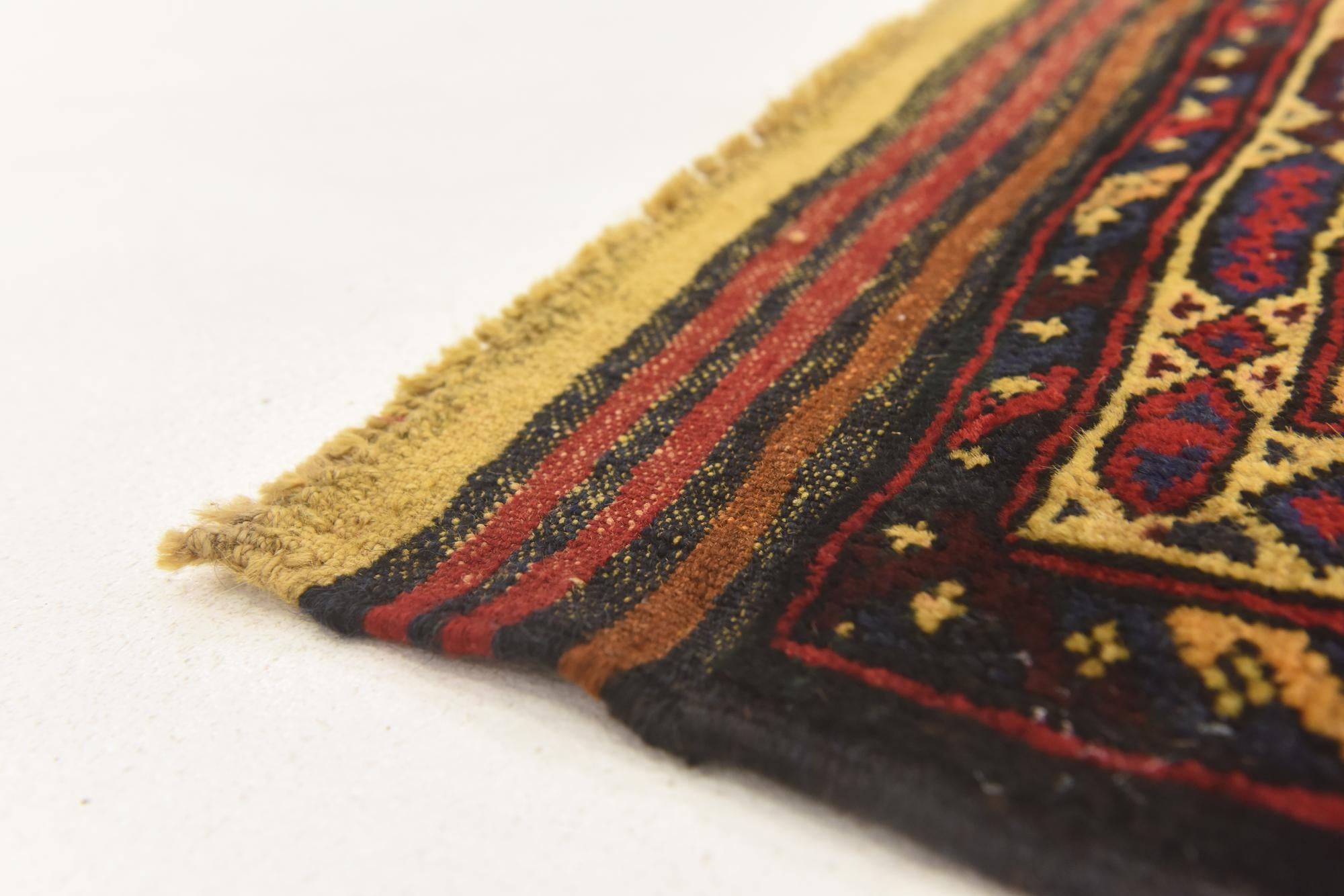 3' 1 x 4' 4 Hand Knotted Sumak Wool Rug