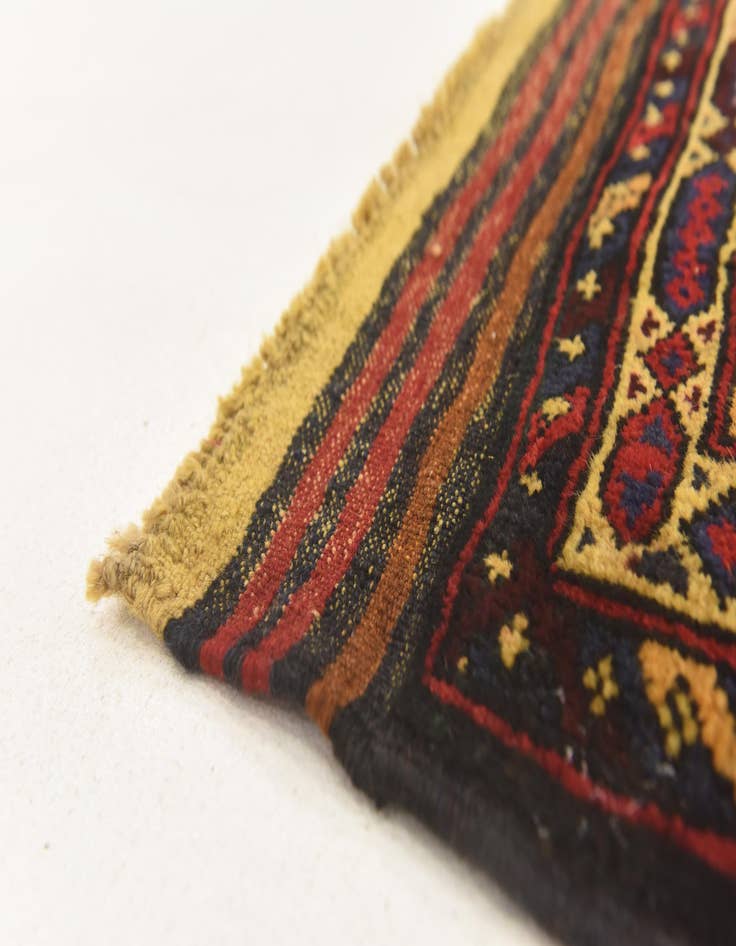Detail image of 3' 1 x 4' 4  Hand Knotted Sumak Wool Rug