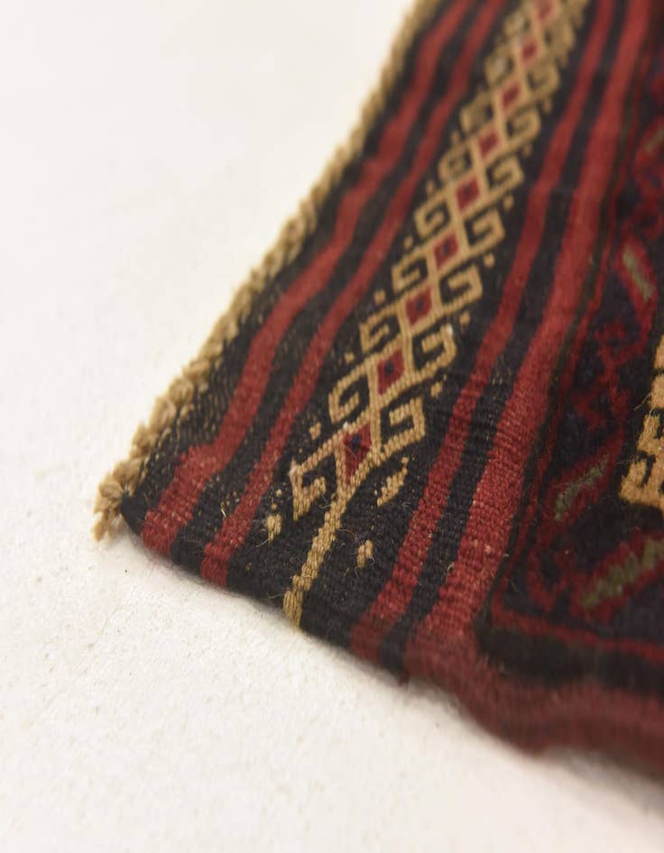 Detail image of 2' 8 x 4' 5  Hand Knotted Sumak Wool Rug