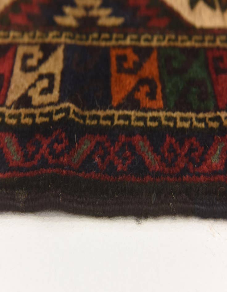 Detail image of 2' 8 x 4' 5  Hand Knotted Sumak Wool Rug